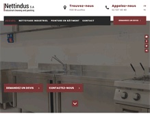 Tablet Screenshot of nettindus.be